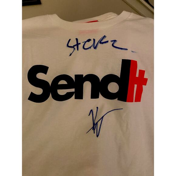 NELK BOYS SIGNED FULL SEND JERSEY KYLE JESSE STEVEWILLDOIT Sendit AUTO + PROOF - Picture 3 of 3